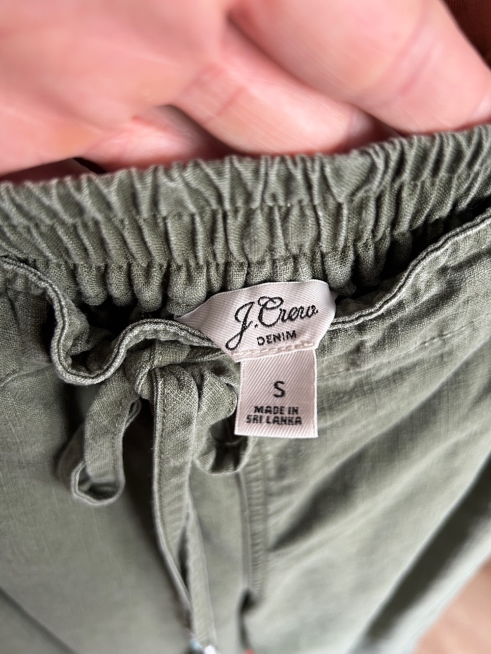 J. Crew 55% Linen Pants. Size Small. 26” inseam. Functional front/back pockets - Picture 3 of 5
